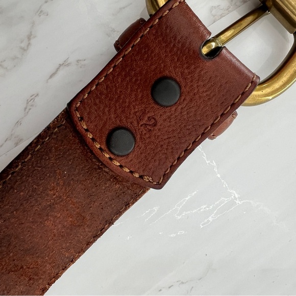 REDWING classic roller bar canvas and leather BELT - Picture 4 of 6